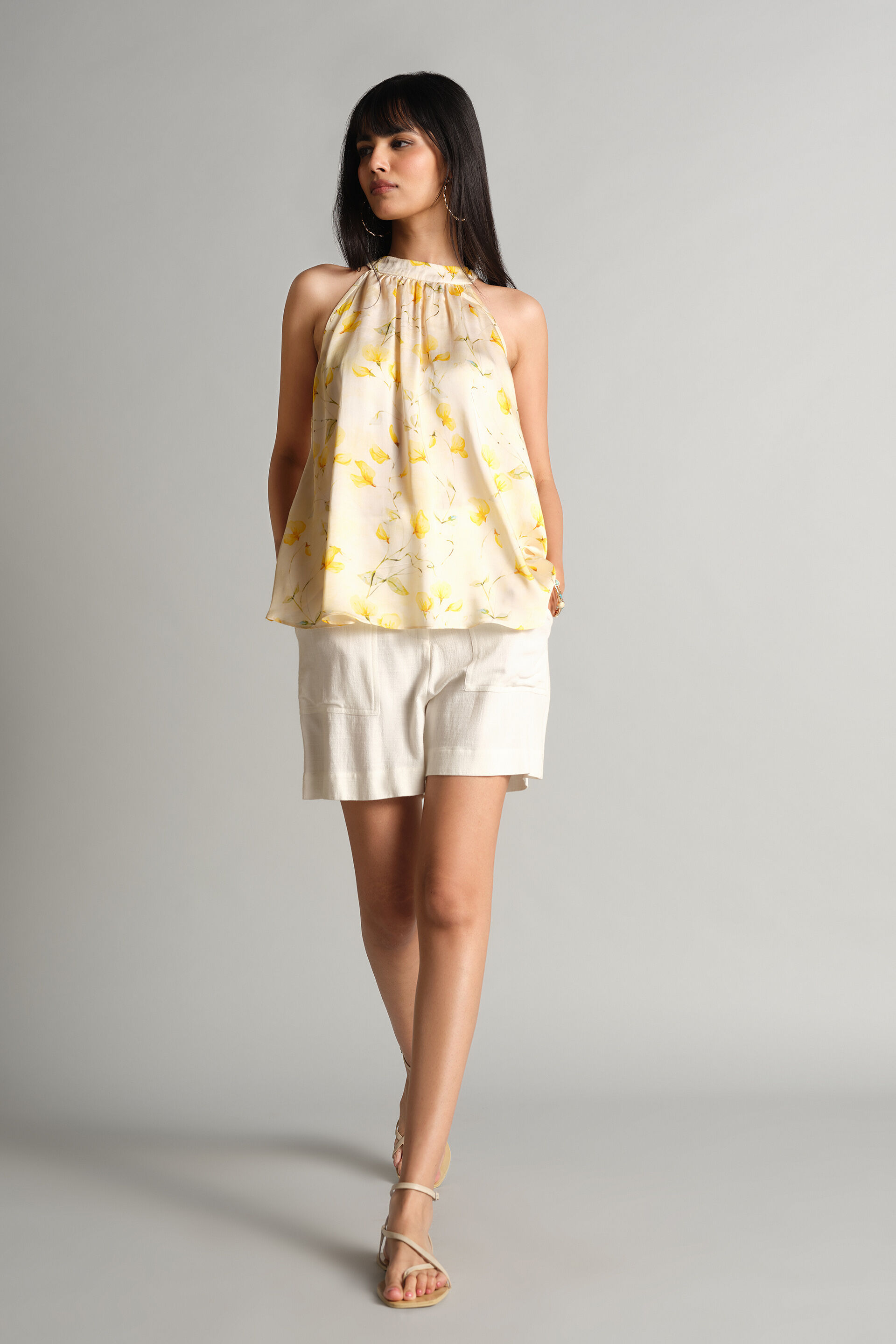 Yellow Bloom Top, Yellow, image 2